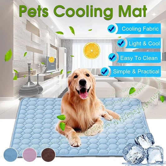 Cooling Dog Mat – Summer Cooling Pad for Dogs & Cats | Breathable Pet Bed Blanket